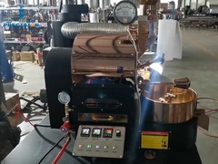 1kg rose gold coffee roaster, logo warna yang dapat disesuaikan, efisiensi tinggi dan hemat energi