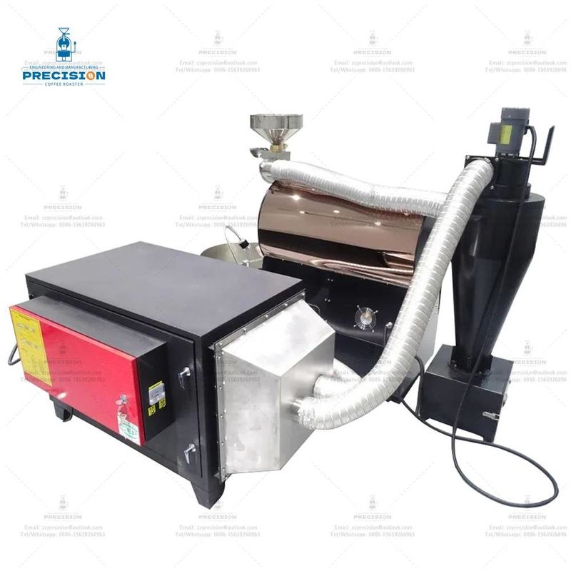 Indoor Coffee Roaster Smoke Filter Machine tahan karat Daya tahan