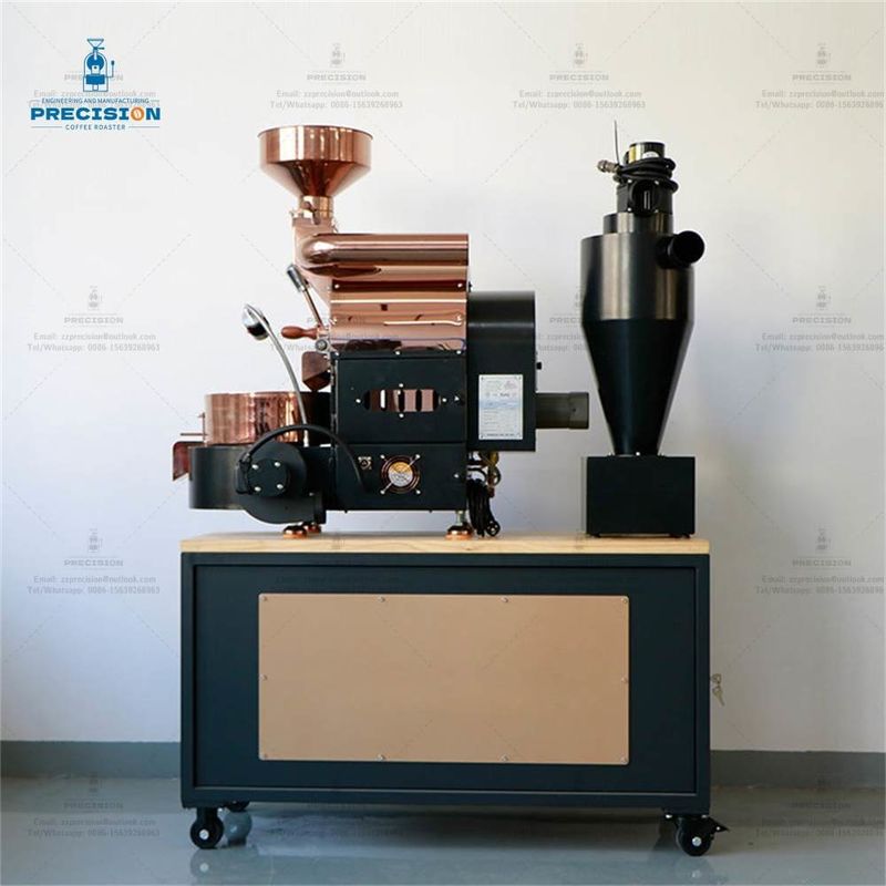 Customized Electric / Gas Type Small Coffee Roaster Dengan Kapasitas Maksimum 1500g / Batch