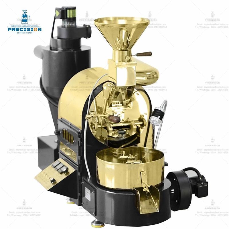 Programmable 1kg Coffee Roaster Warna Merah Waktu Panggang 12-15 Menit