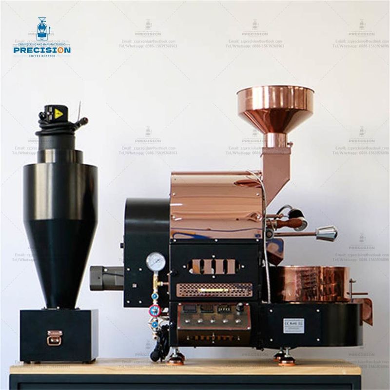 Programmable 1kg Coffee Roaster Warna Merah Waktu Panggang 12-15 Menit