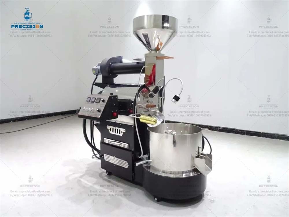 Electric Type Drum Coffee Roaster Mesin pemanggang kopi stainless steel dengan sertifikat CE