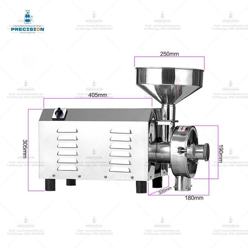 Electric Coffee Roaster And Grinder 30-50kg/h Mesin Roaster Kacang Untuk Rumah