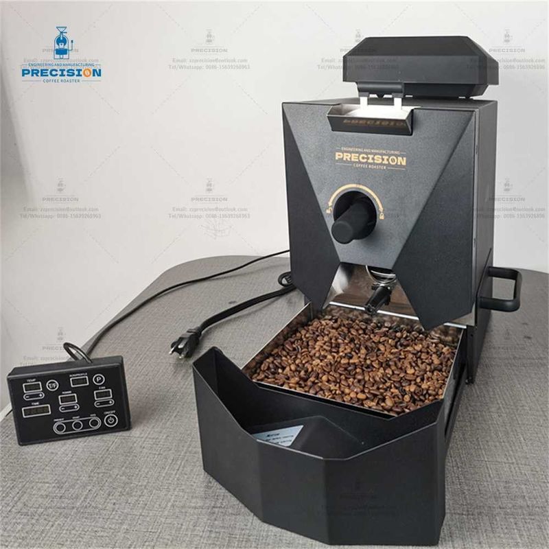 220V 2000W Black White Bean Roaster Mesin Roti Kopi Rumah Dengan Panaskan Udara Panas