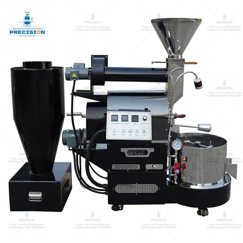 3kg Mesin Panggang Kopi Pintar Dengan Batang Lapisan Ganda Baja 316 Tahan Panas