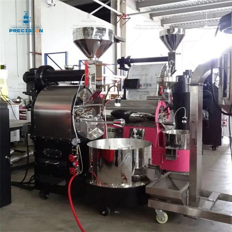 Multi Burner Double Layer Stainless Steel Drum 5Kg 10Kg 15Kg 20Kg Mesin Panggang Kacang Kopi Panggang