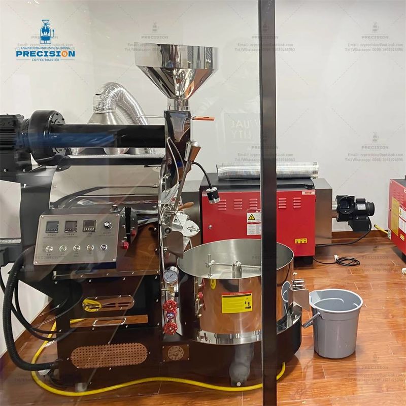 5Kg 12Kg 15Kg Gas Electric Artisan Kopi Kacang Toaster Mesin Panggang 0-300C Suhu disesuaikan
