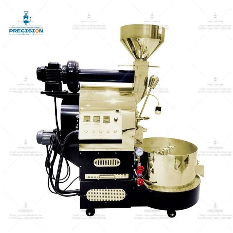 Double Layer Stainless Steel Drum Sampel Listrik Kafe Kacang 2Kg 3Kg 6Kg Gas Bean Machine Kafe Roaster