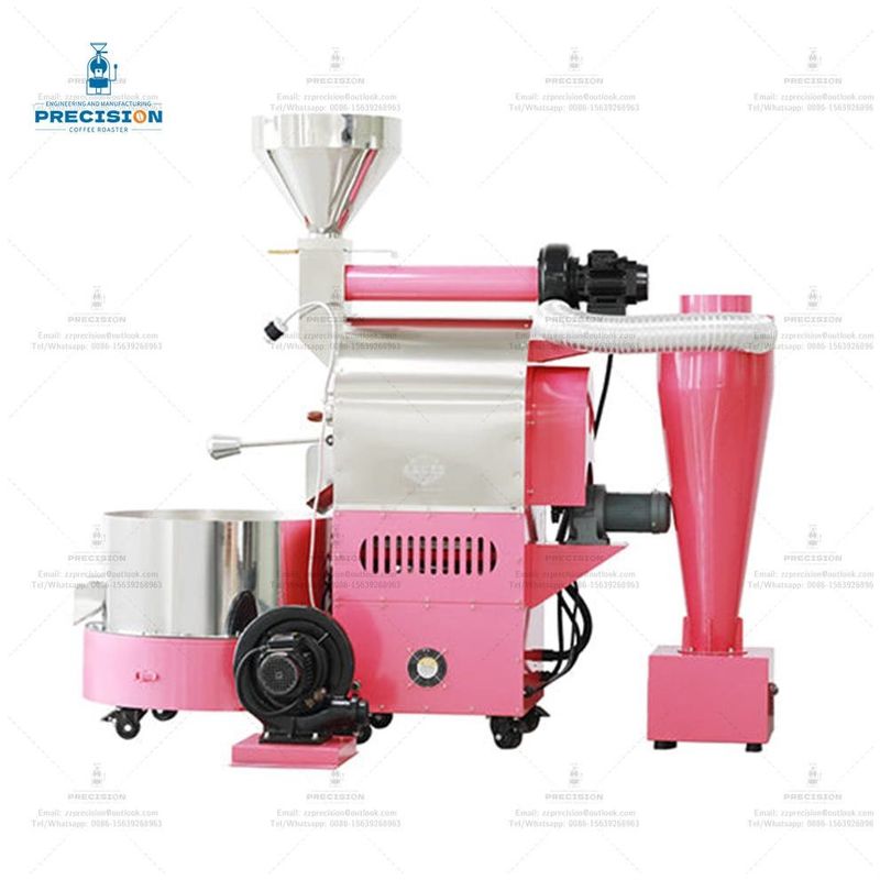 Double Layer Stainless Steel Drum Sampel Listrik Kafe Kacang 2Kg 3Kg 6Kg Gas Bean Machine Kafe Roaster