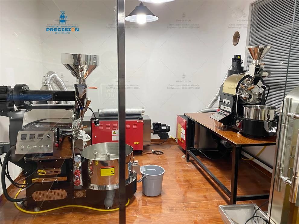 Rumah Komersial 2Kg 3kg 6kg Mesin Listrik Kopi Roaster Untuk Roasting Cafe Gas Mesin Kopi Roaster